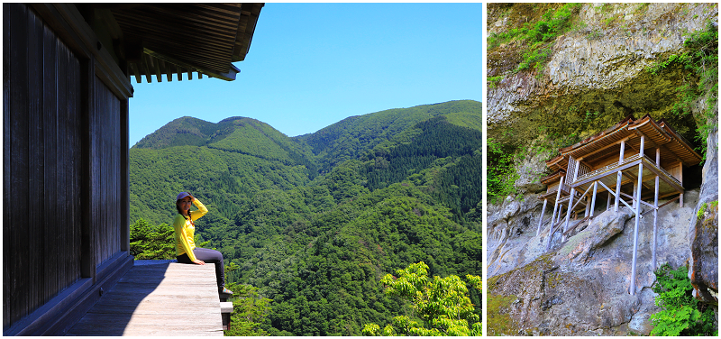 日本鳥取景點!三德山投入堂!有日本最危險國寶稱號!絕美無邊際山景!超酷懸空岩壁建築!
